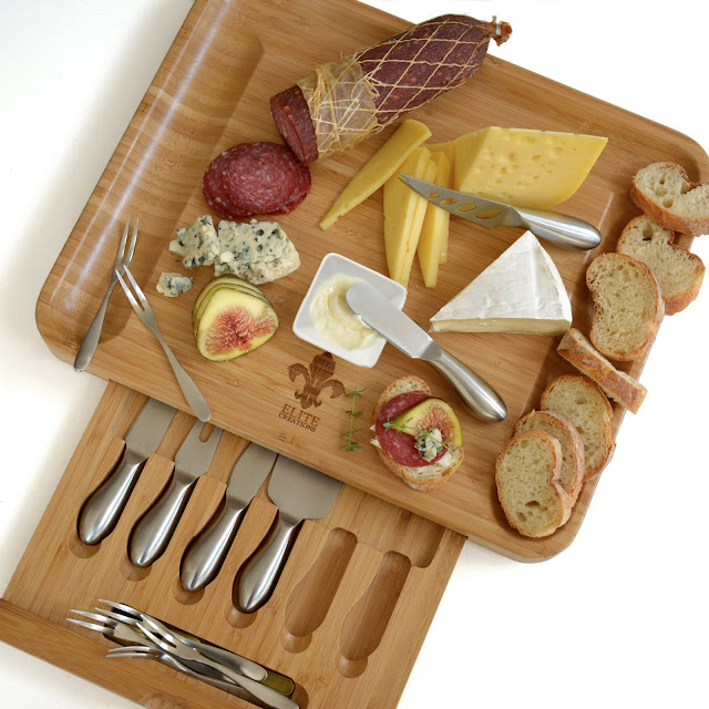 Westman Reviews This Deluxe Cheese Board With Knives Gift Set is