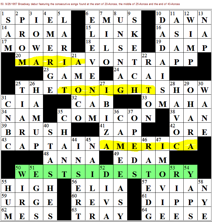 L.A.Times Crossword Corner