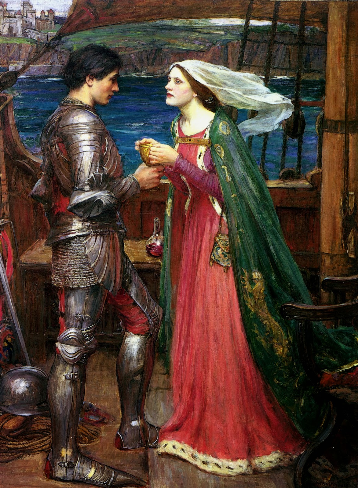 John William waterhouse tristan and isolde with the potion