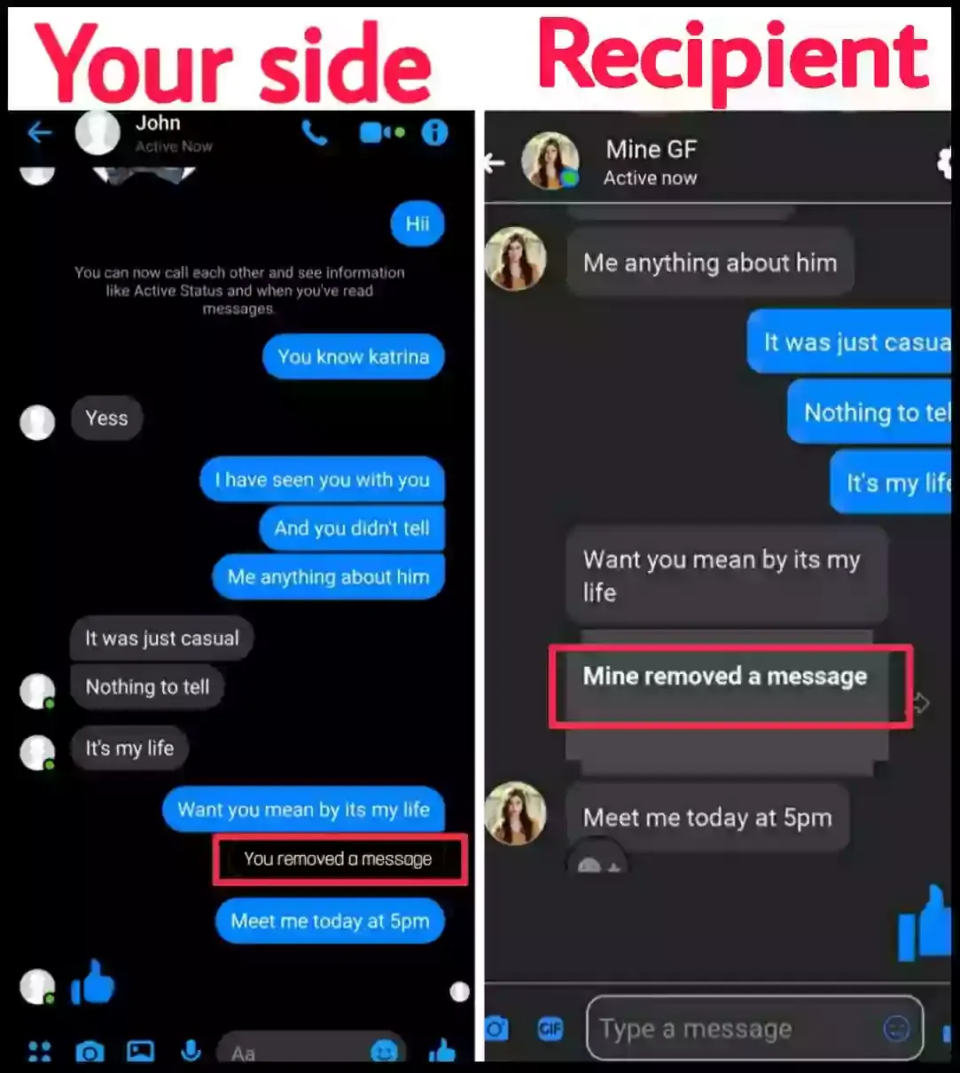 messenger deleted message scrrenshot