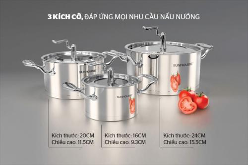 Bộ Nồi Inox 5 Đáy Sunhouse SHG2503MSA 12 9b575945 353e 410c 84e6 e917e0e55307