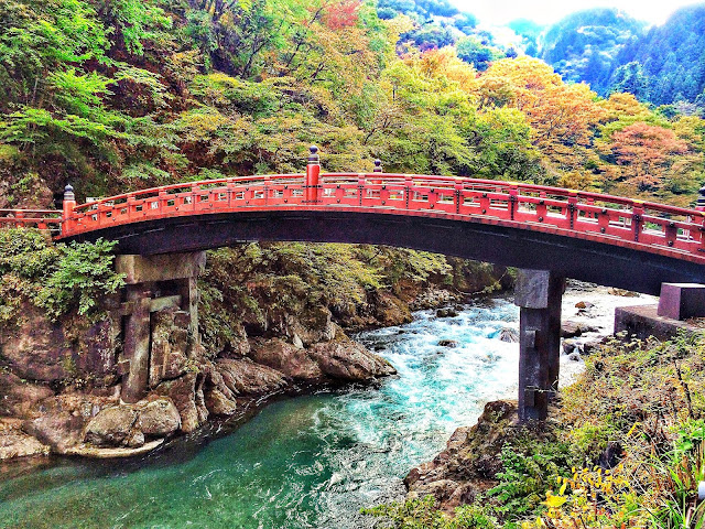 Shinkyo Bridge in Nikko Japan