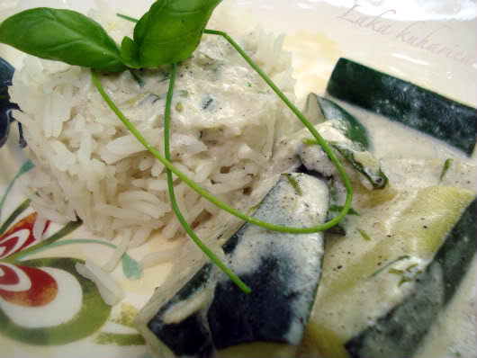 Basmati rice with zucchini by Laka kuharica: delicious vegetarian meal is simple and easy to make.