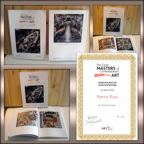 Obras de Ramón Rivas en el libro: "The Great MASTERS Contemporary ART"