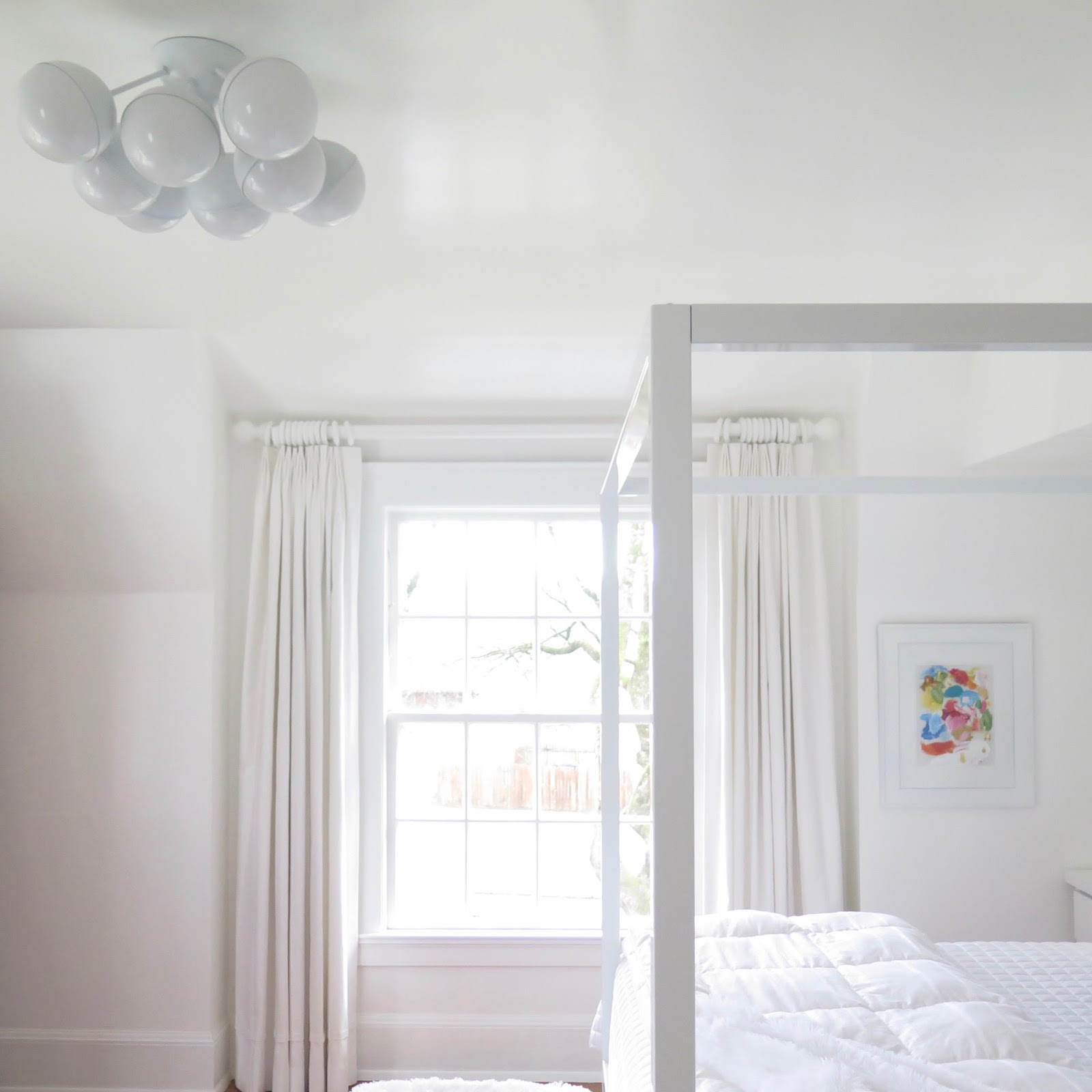 everyday plaid white house...white window coverings...