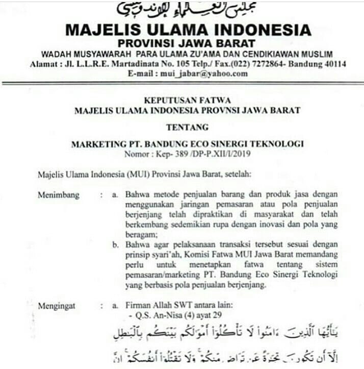 Alamat Pt Bandung Eco Sinergi Teknologi Berbagai Alamat