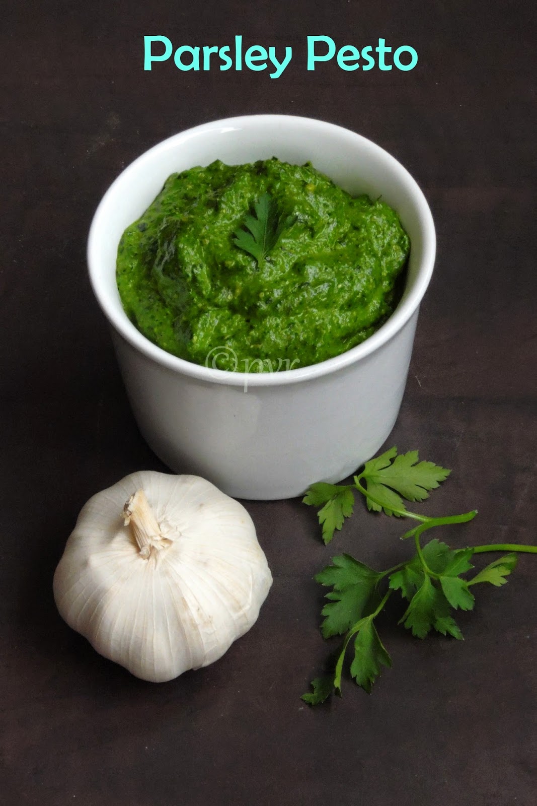 Priya's Versatile Recipes Vegan Parsley Almond Pesto