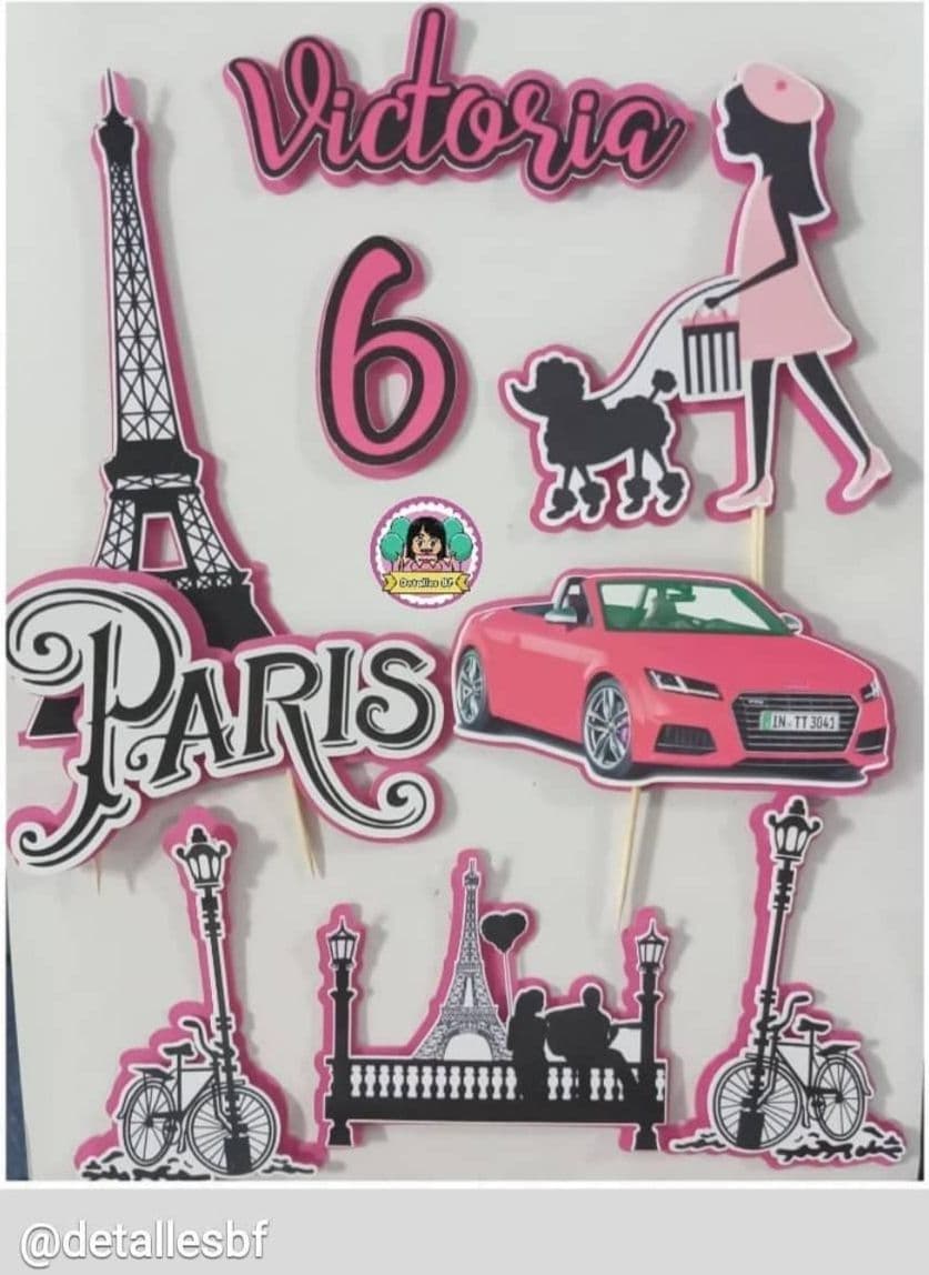 Topper 3d París Victoria 6 Mis Toppers Tus Toppers