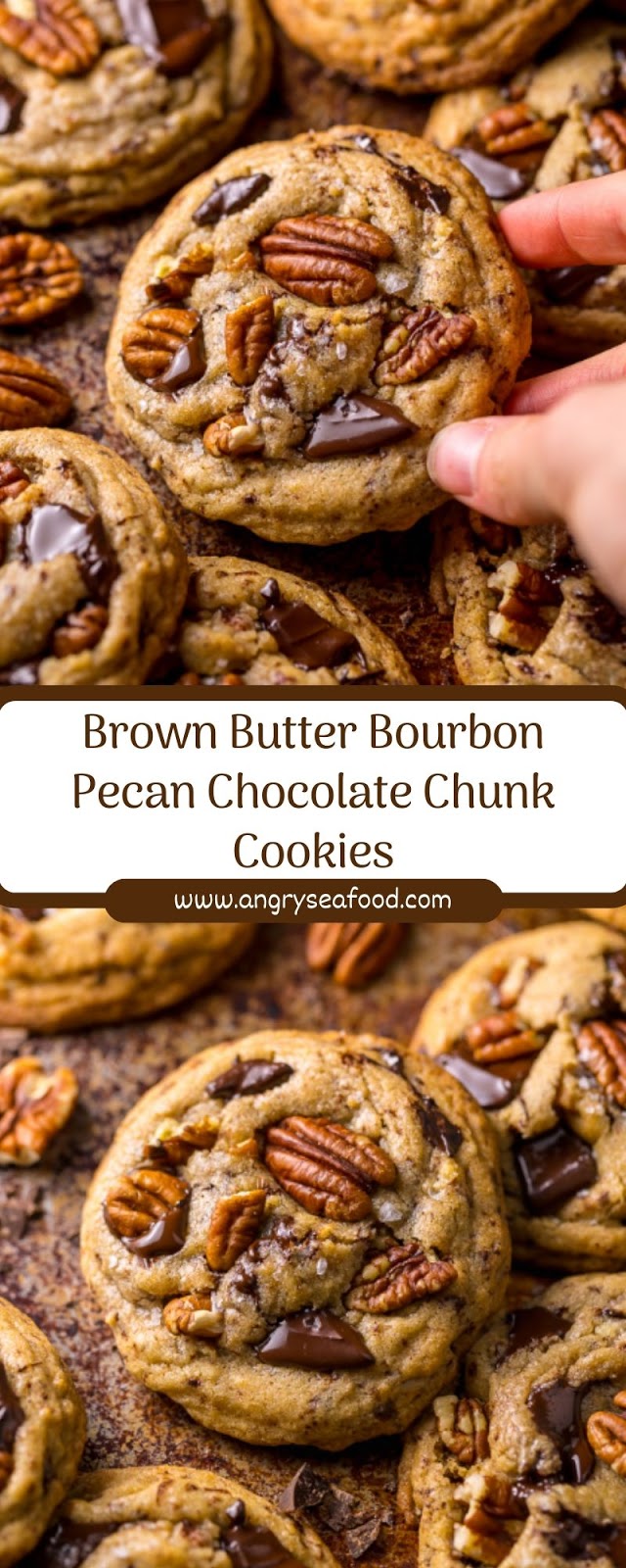 Brown Butter Bourbon Pecan Chocolate Chunk Cookies Brown Butter Bourbon Pecan Chocolate Chunk Cookies