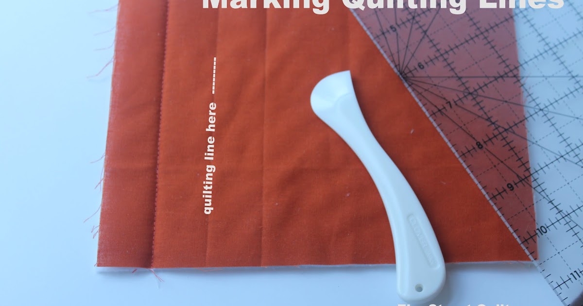 Quilting Tip Marking Quilting Lines Elm Street Quilts