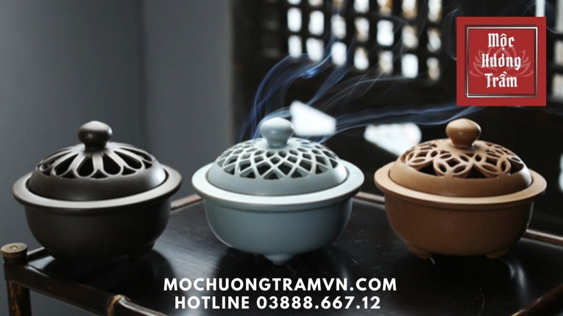 Lư gốm dùng xông trầm Lư gốm dùng xông trầm