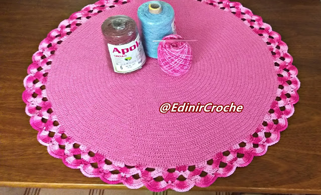 Como fazer tapete em crochê - aula de crochê para iniciantes - blog aprender croche - edinir croche