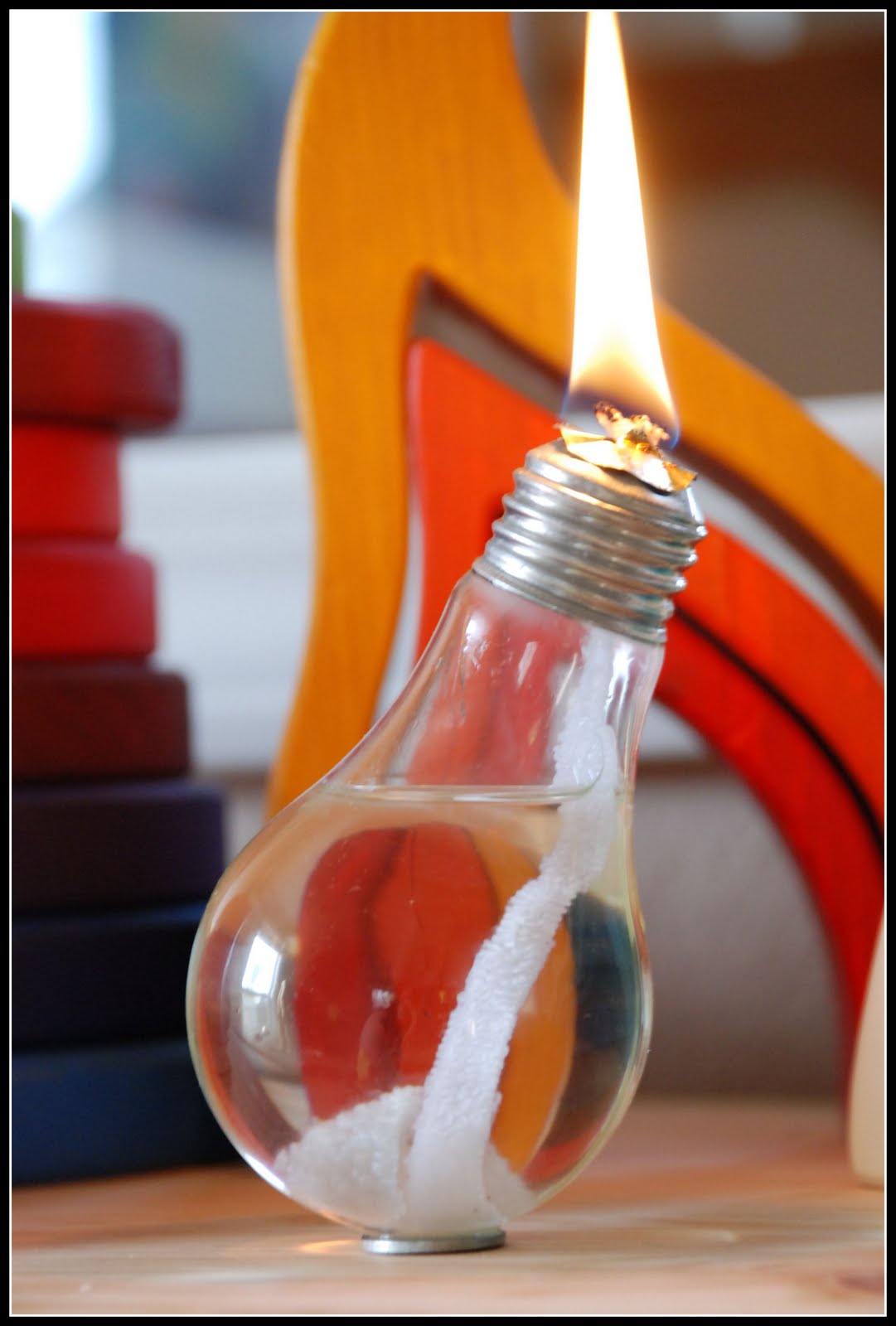 Homemade Serenity Make It! Light Bulb Oil Lamp