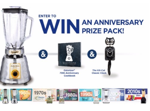 Oster Anniversary Prize Pack Sweepstakes Oster Anniversary Prize Pack Sweepstakes