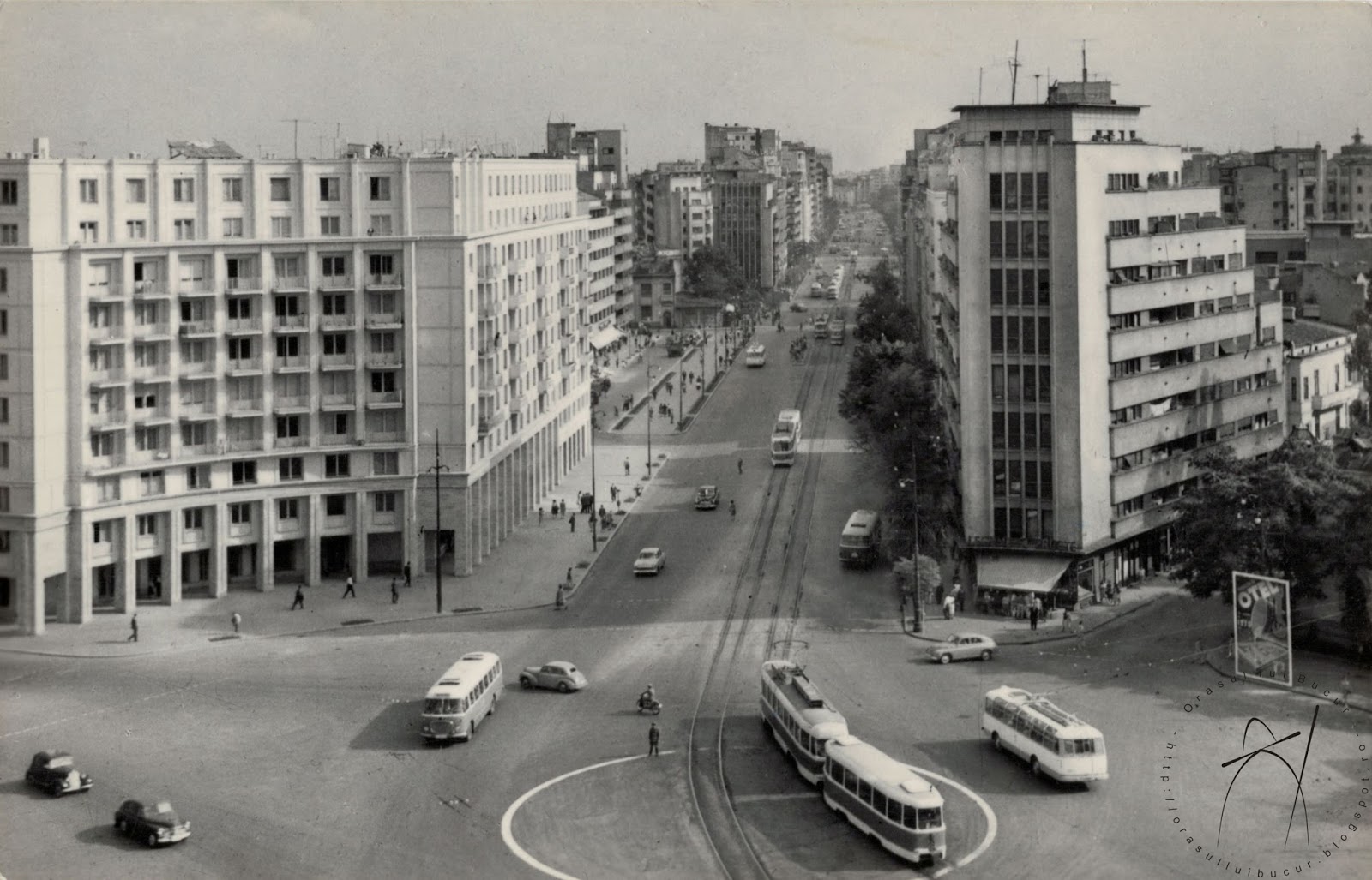 Orasul lui Bucur Piața Romană în anii '60