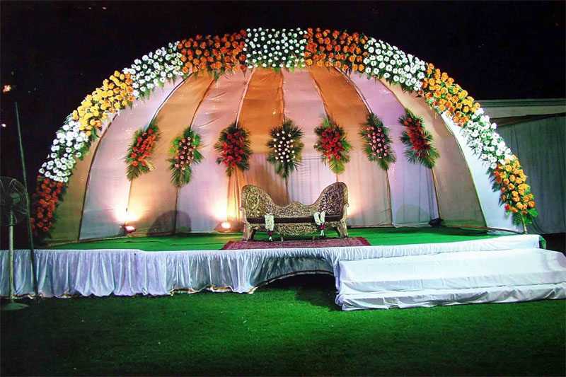 Outdoor Stage Decoration Images - Wedding Decoration