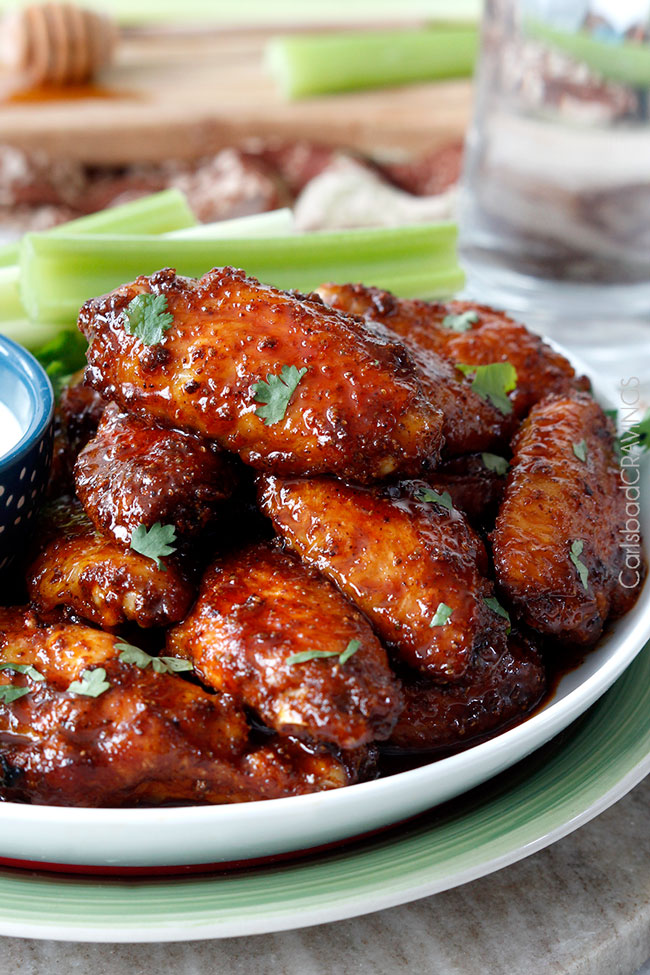 Buffalo Honey Hot Wings and Traditional Buffalo Hot Wings