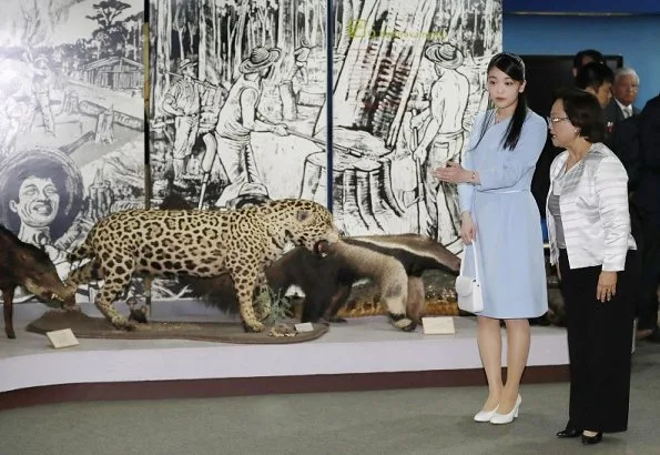 Princess Mako of Japan visited the Japanese Cultural Center of Sao Paulo and Modern Art Museum of Sao Paulo