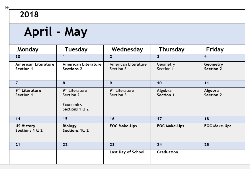 Mrs. Conley's Blog: Week of April 23