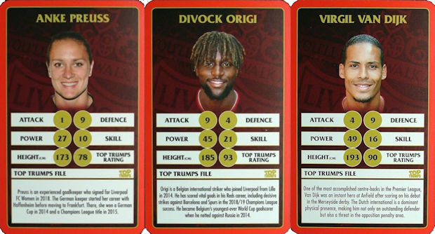 Liverpool top trumps 2020 Clearance