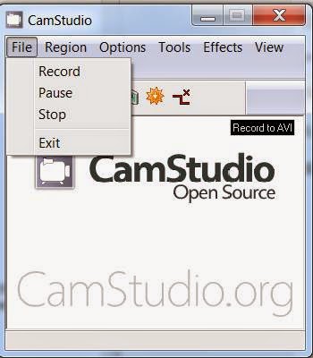 camstudio display menu camstudio display menu