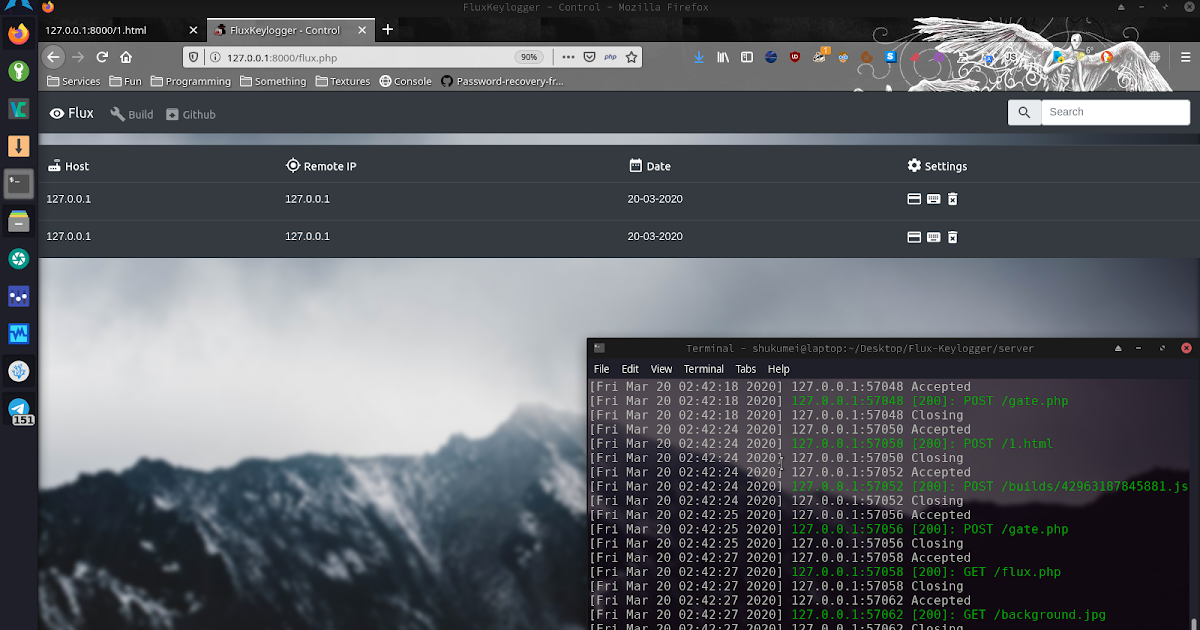 FluxKeylogger Modern JavaScript Kelogger With Panel