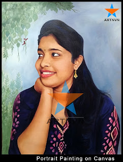 Top Best Professional Oil Canvas Portrait Photo Painting Artist in Hyderabad Telangana INDIA
