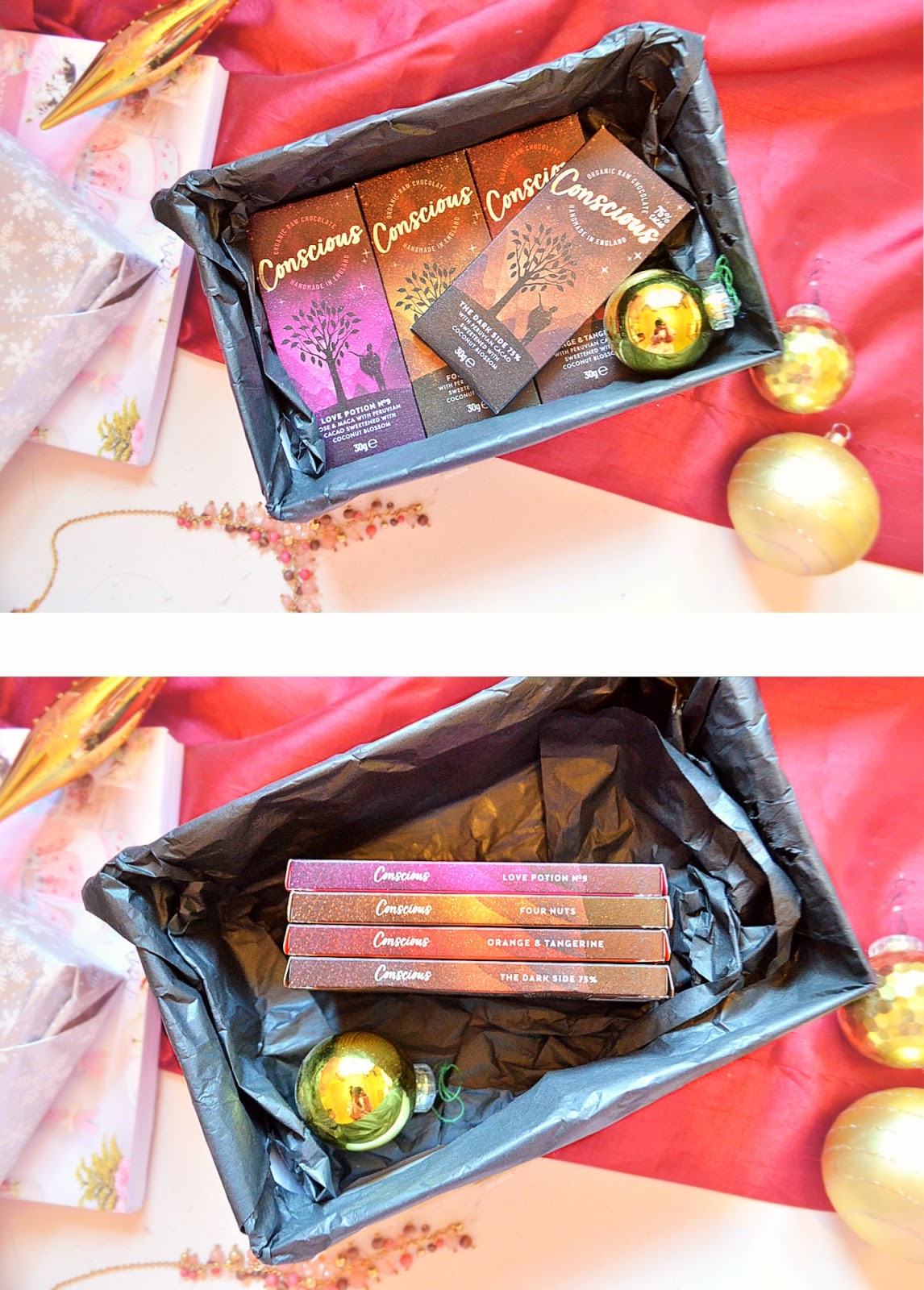 Conscious Chocolate Love Potion, Four Nuts, Orange & Tangerine, Dark Slide 75 ugpw.