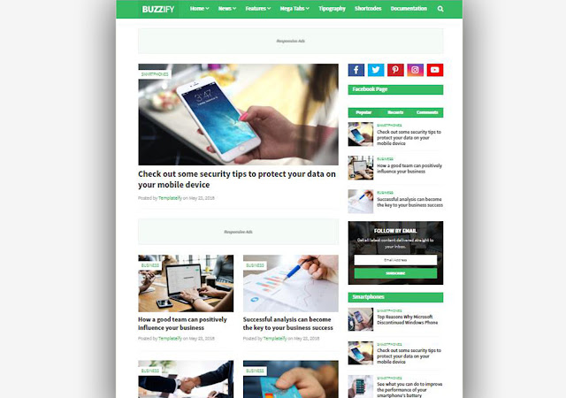Buzzify Blogger Template Responsive and Seo Friendly Buzzify Blogger Template, Blogger Templates, Blogger Theme, Best Blogger Templates, Templates, Buzzify Responsive Blogger Template, Templateify