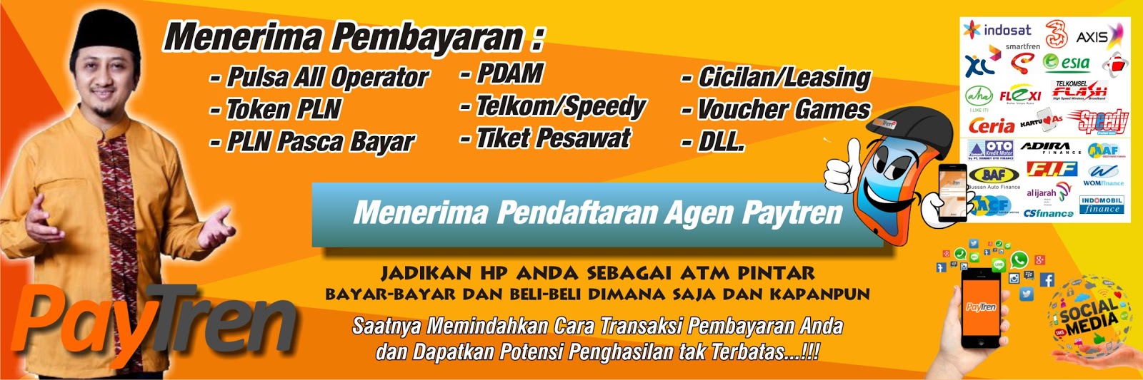 Bentuk Spanduk Pulsa desain spanduk keren