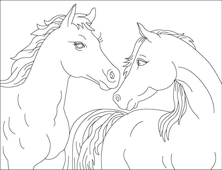 a herd horse coloring pages - photo #26