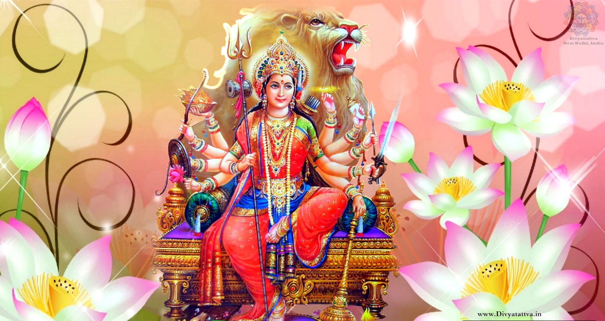 Durga Maa 4K HD Widescreen Wallpapers & Devi Background Images