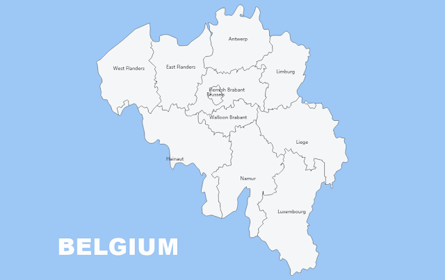 image: Administrative Map of Belgium