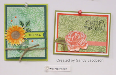 Guest Artist: Sandy Jacobson + 5 Glossy Cardstock Techniques