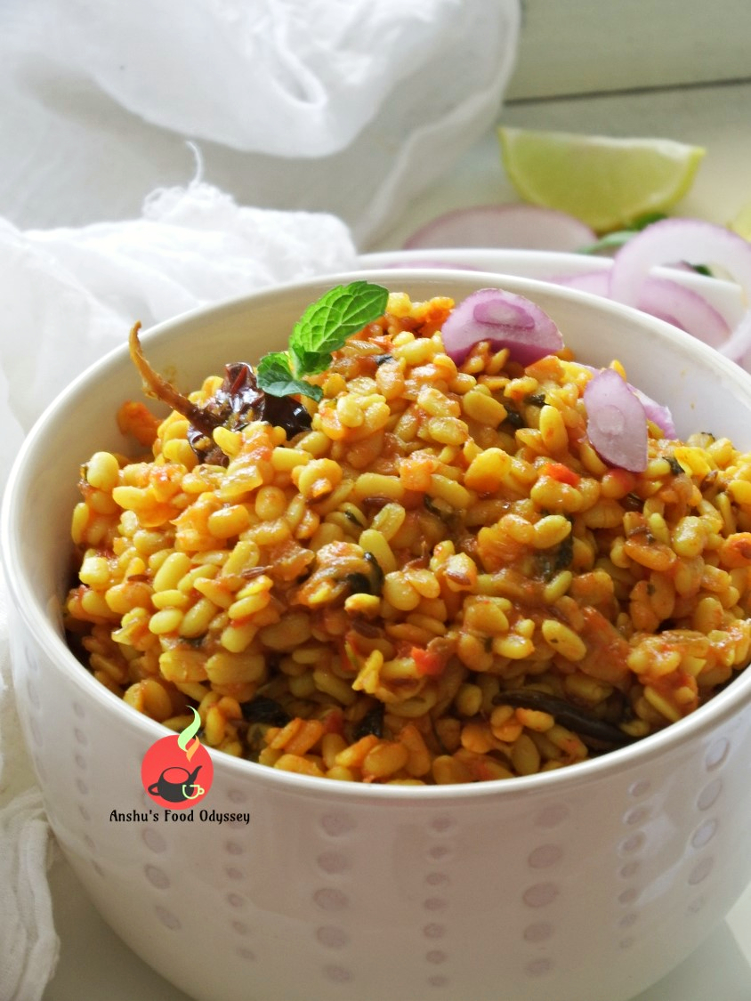 Punjabi Style Dry Urad Dal Dry Spiced Split Black Gram Lentils