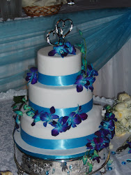cake cakes orchid purple orchids turquoise tier buttercream sugarbakers ribbon simple designs would navy flowers tiers pretty bet vanilla ribbons
