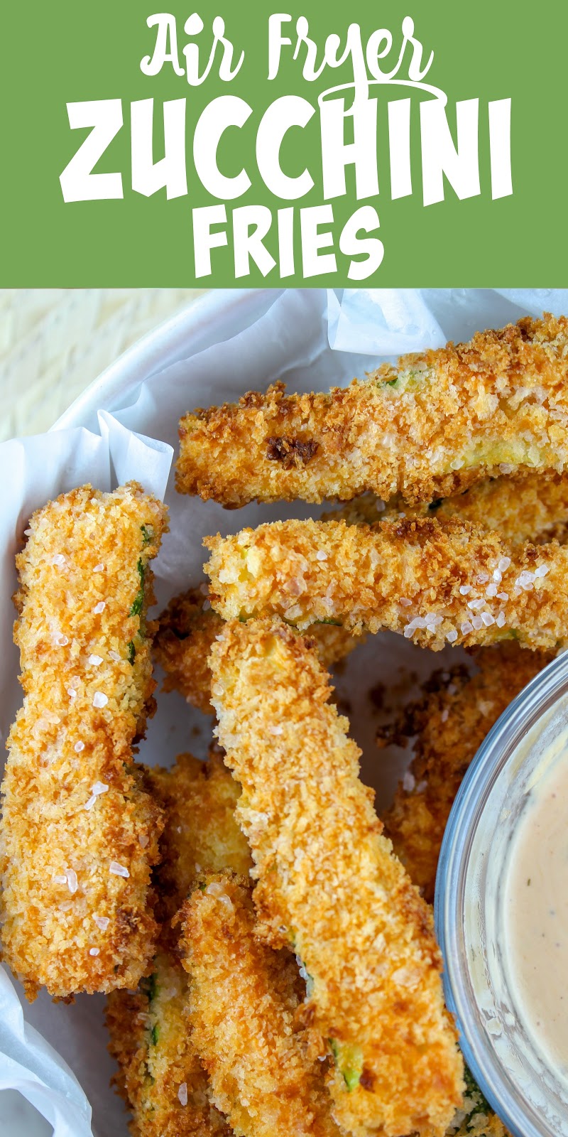 Air Fryer Spicy Zucchini Fries - The Food Hussy