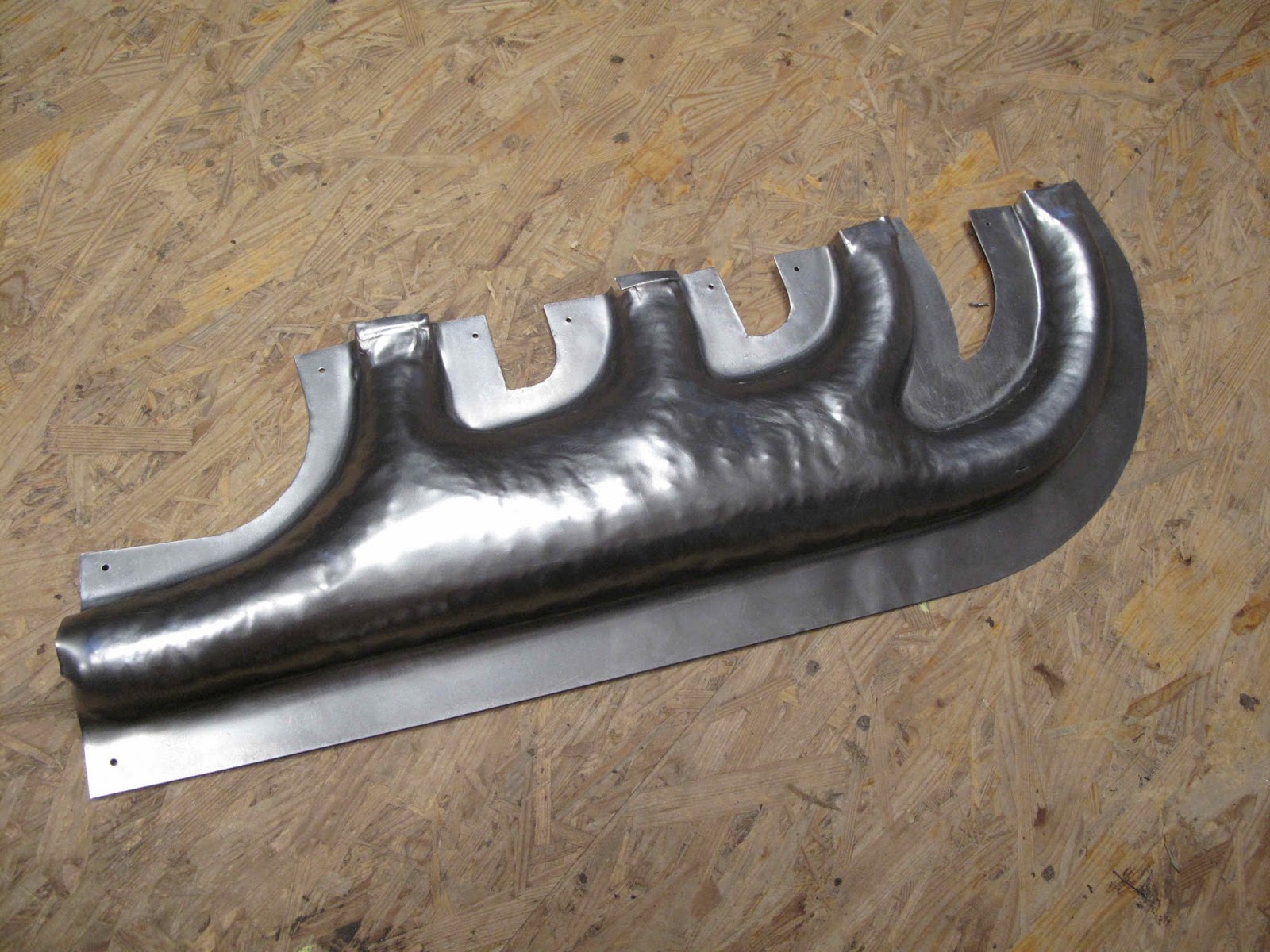 Curtiss OX-5 Rebuild: First Exhaust Manifold Shell Formed