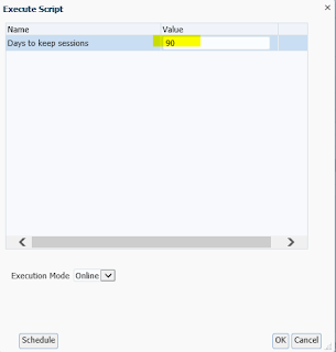 FDMEE: System Maintenance Tasks: Maintain ODI Session Data