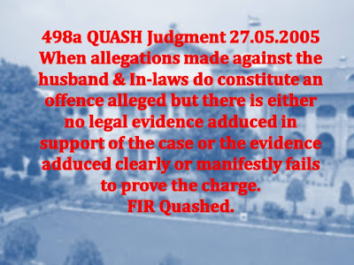 498A Quash Judgment 27.05.2005