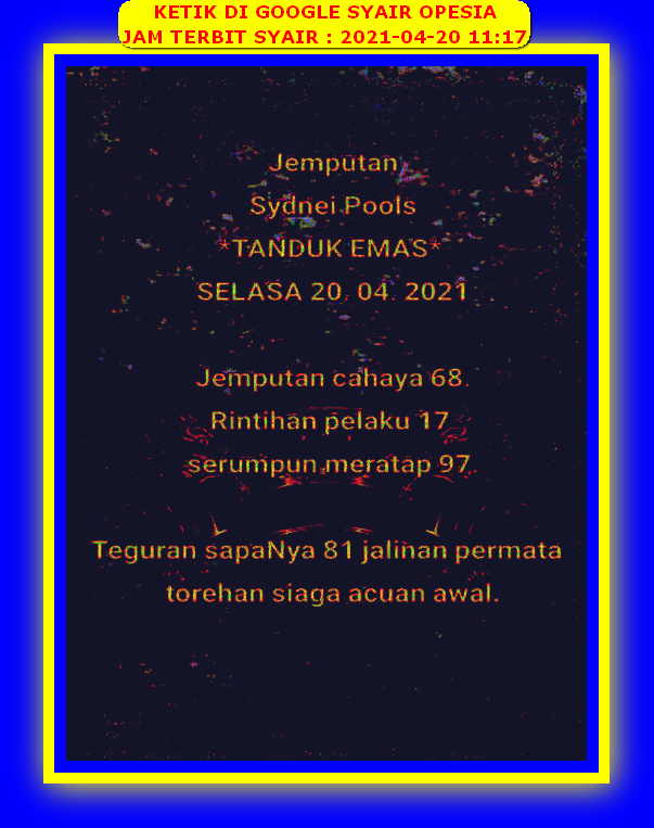 PREDIKSI togel sydney