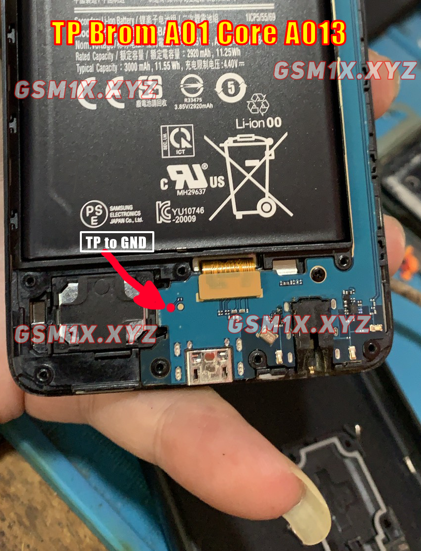 Samsung A01 SMA015F ISP EMMC PinOUT Test Point, 56 OFF