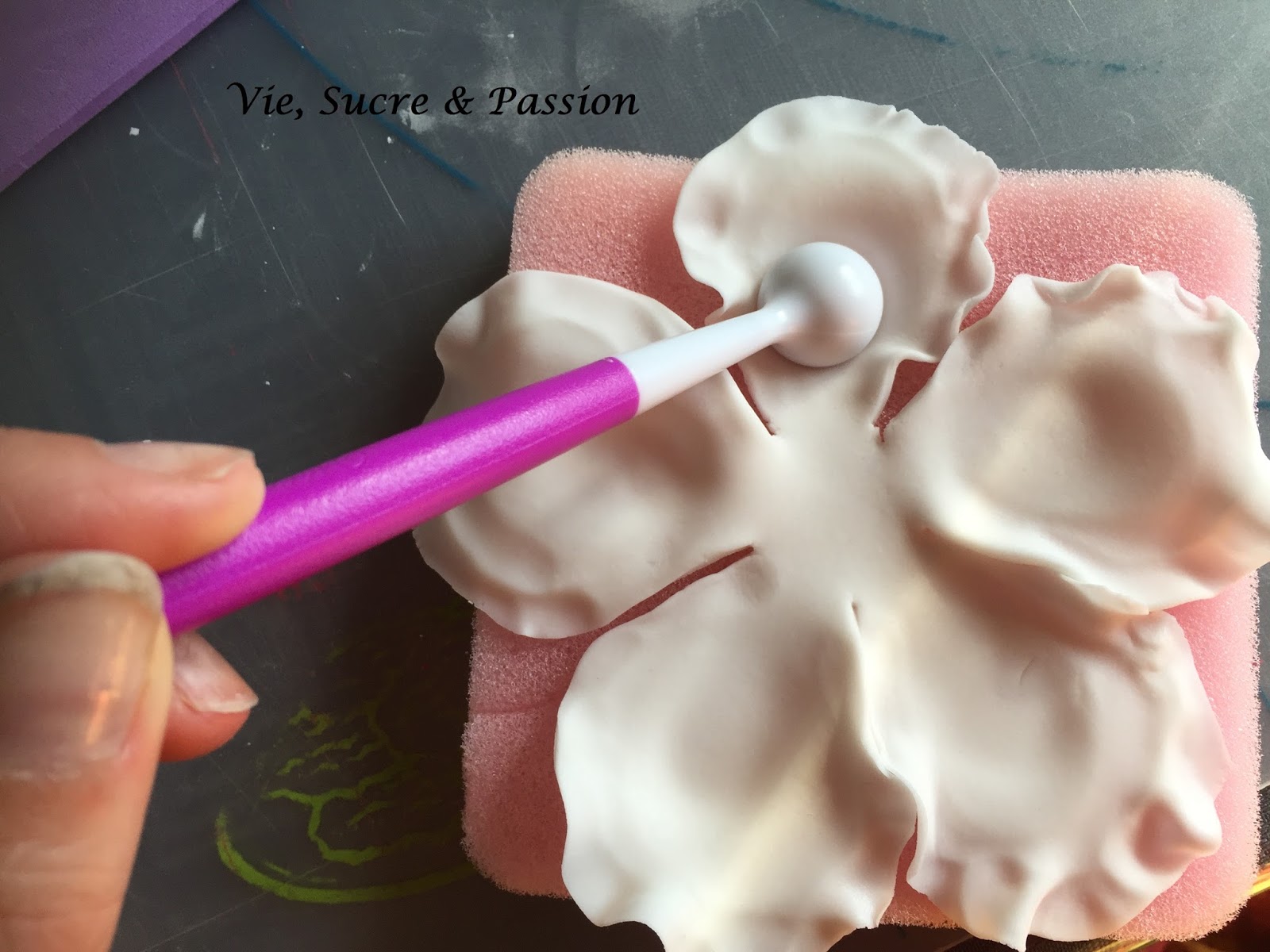 Vie, Sucre & Passion: Comment faire des Roses en Fondant (Tutoriel)