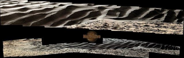 Sol 1190 Curiosity Left Mastcam (M-34) - Curiosity Right Mastcam (M-100) Pahrump Hills
