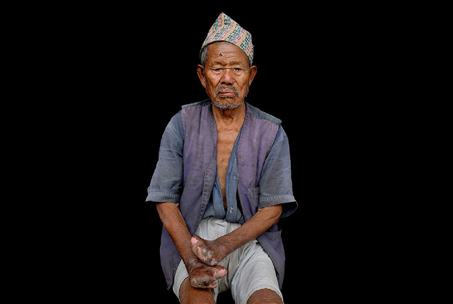 Манбахадур Таманг, 92 года.  Самый старый житель колонии