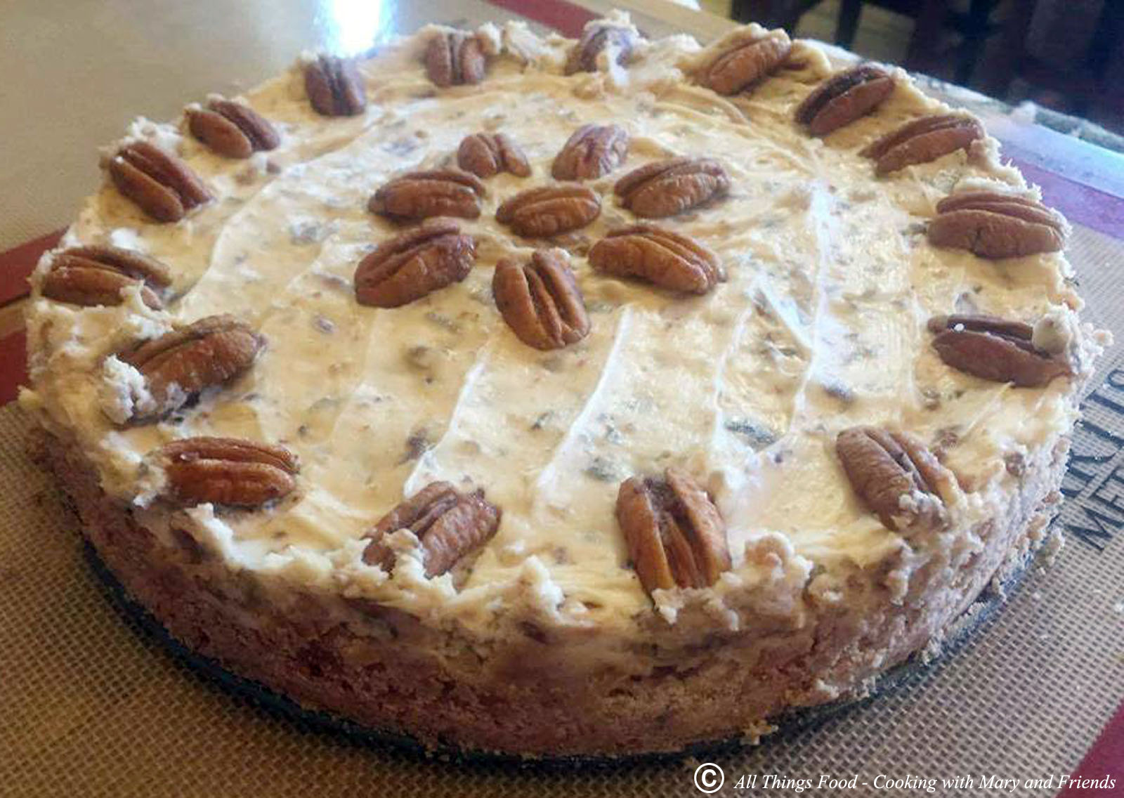 Cooking With Mary and Friends Butter Pecan Cheesecake