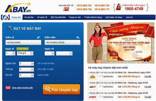 thiết kế web bán vé máy bay