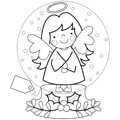 Snow Globe Coloring Pages for Kids