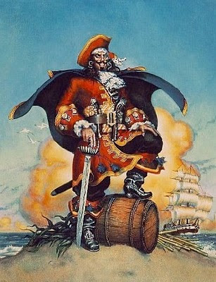 kapten bajak laut Henry Morgan oleh segiempat