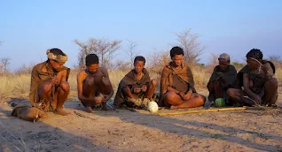 Botswana Bushmen or San community